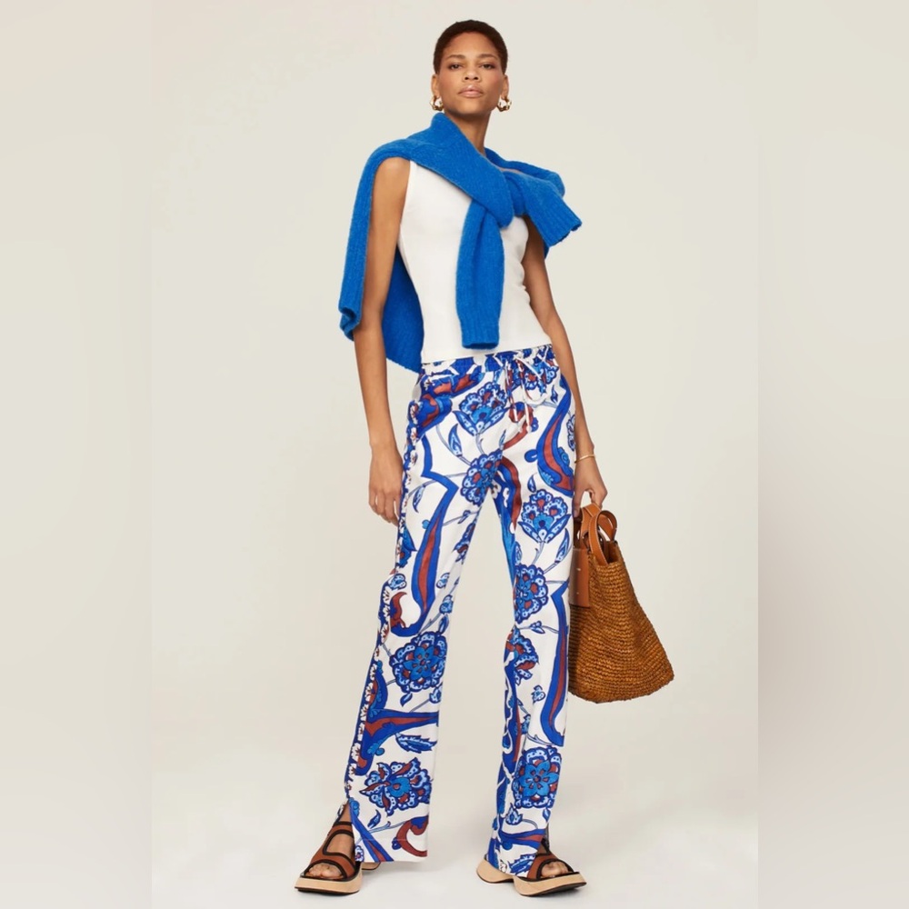 Derek Lam Pull on print trousers